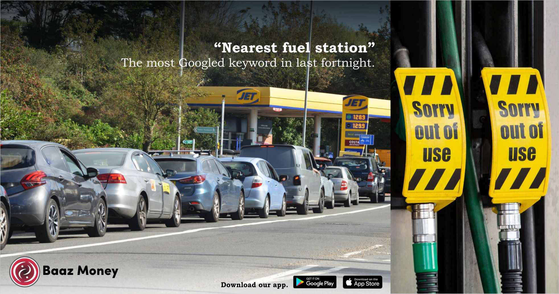 “Nearest fuel station”, the most Googled keyword in last fortnight