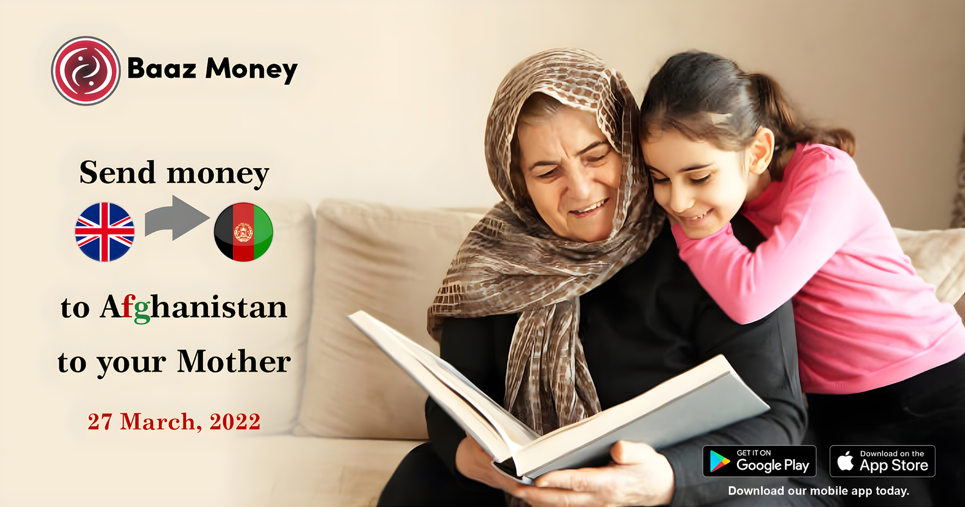 Happy Mother's Day – Send Money to Afghanistan to your Mother